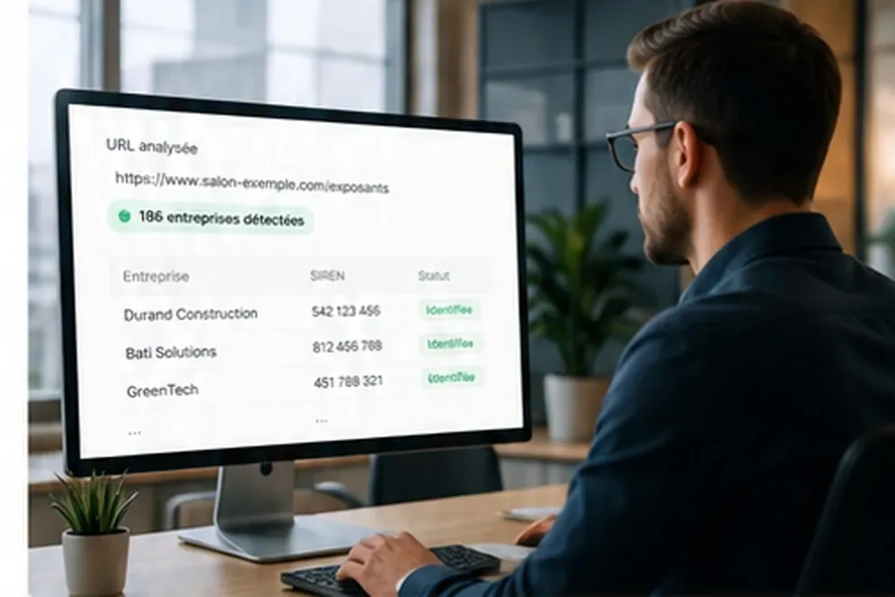 Un utilisateur devant son CRM enrichi