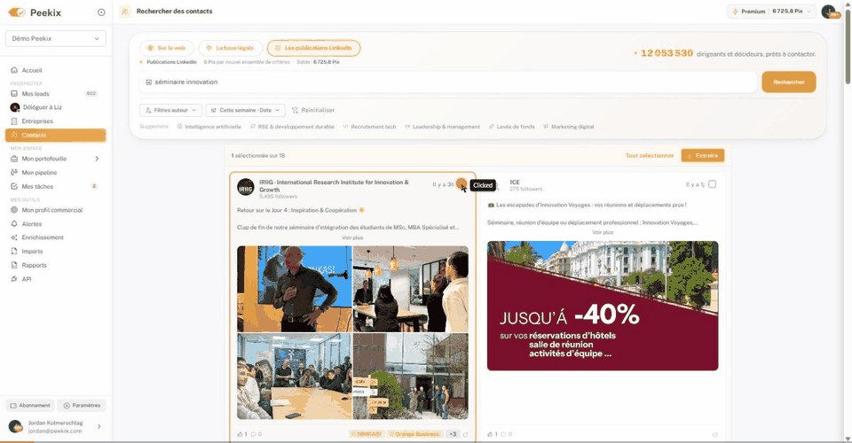 Du post LinkedIn jusqu’à l’email